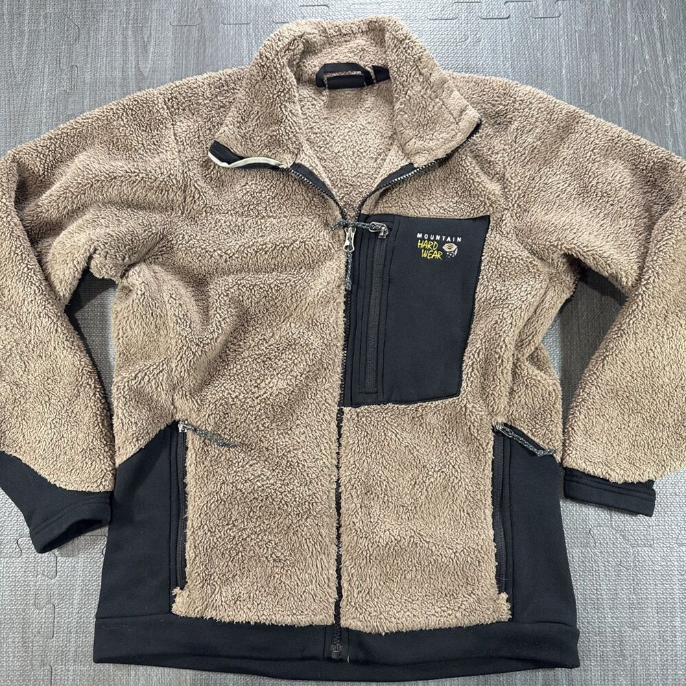 Mountain Hardwear Monkey Fleece Full Zip Jacket (Women's Medium) Brown